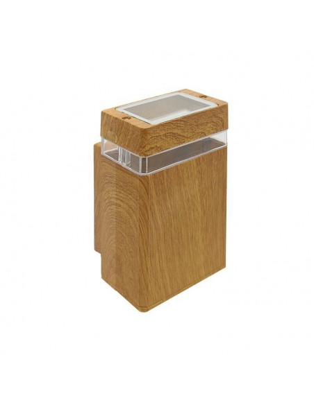 180g 38045/ma/uni Wallnut I Madera Unidireccional X 1 Gu10 (fundicion De Aluminio)