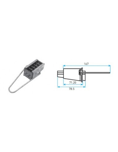 Lct Pkd-20 Pinza De Anclaje  Desde 2 X4 Hasta 4 X16 Mm Preensamblado